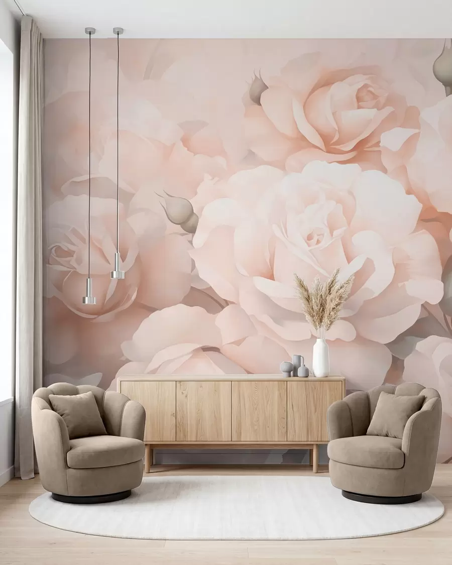 murais de parede Rosas abstratas w05553