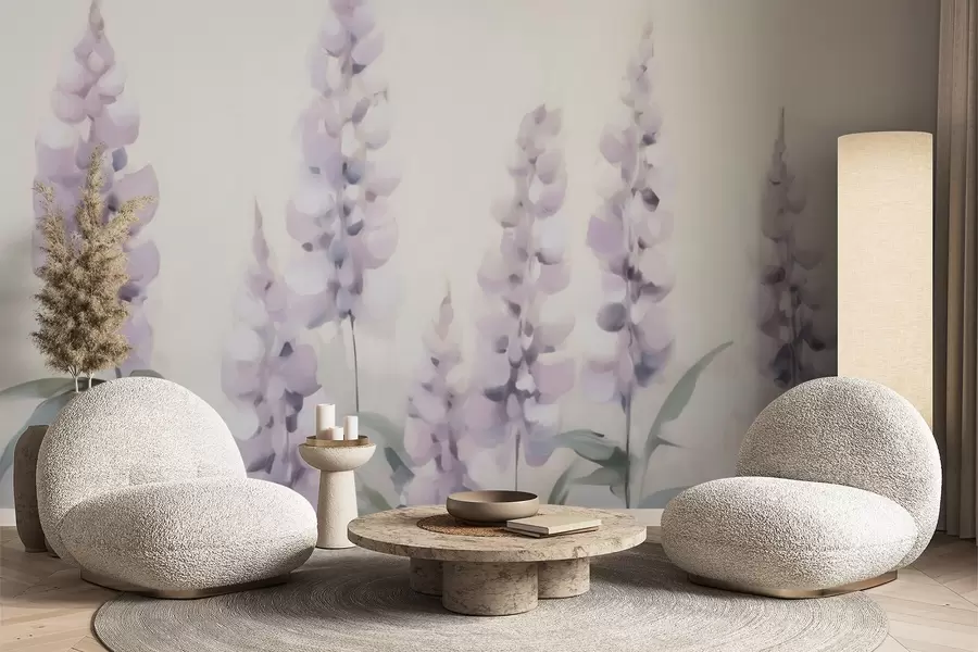 murais de parede Flores abstratas imitação de pintura w05661