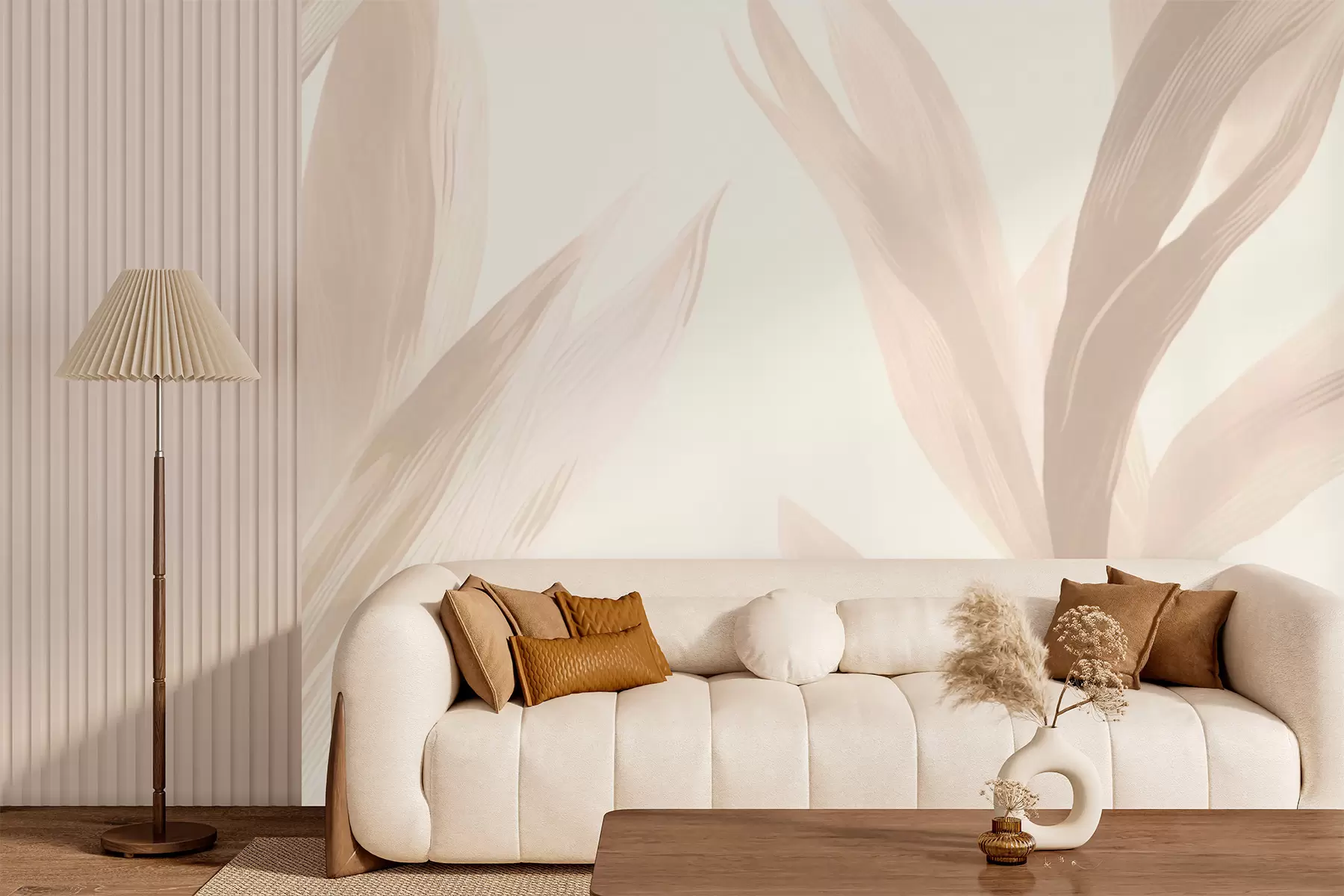 murais de parede Folhas pontiagudas w05680