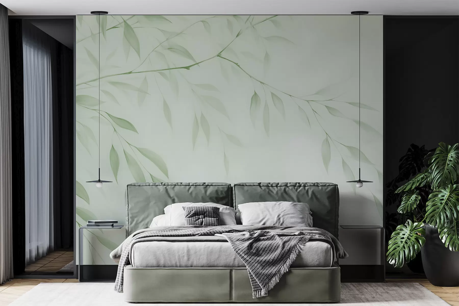 murais de parede Um ramo de árvore w05682v3
