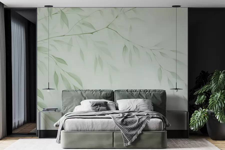 murais de parede Um ramo de árvore w05682v3