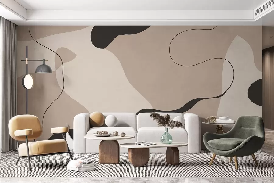 murais de parede Linha Abstrata w05654