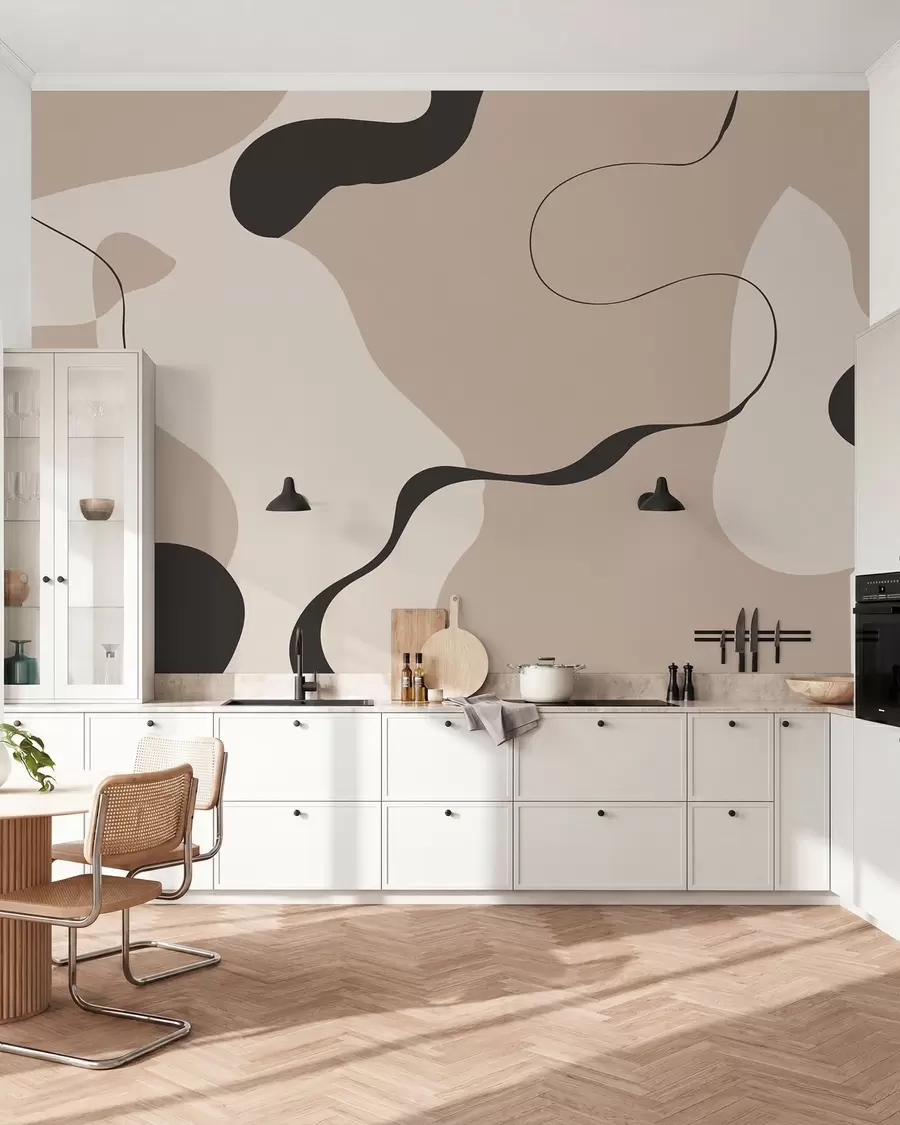 murais de parede Linha Abstrata w05654