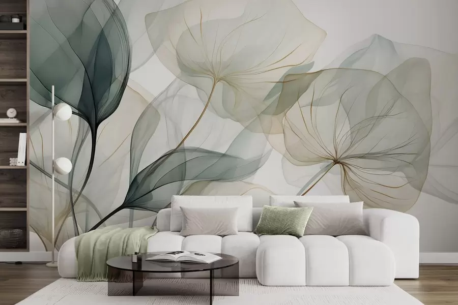 murais de parede Vegetação abstrata w05708