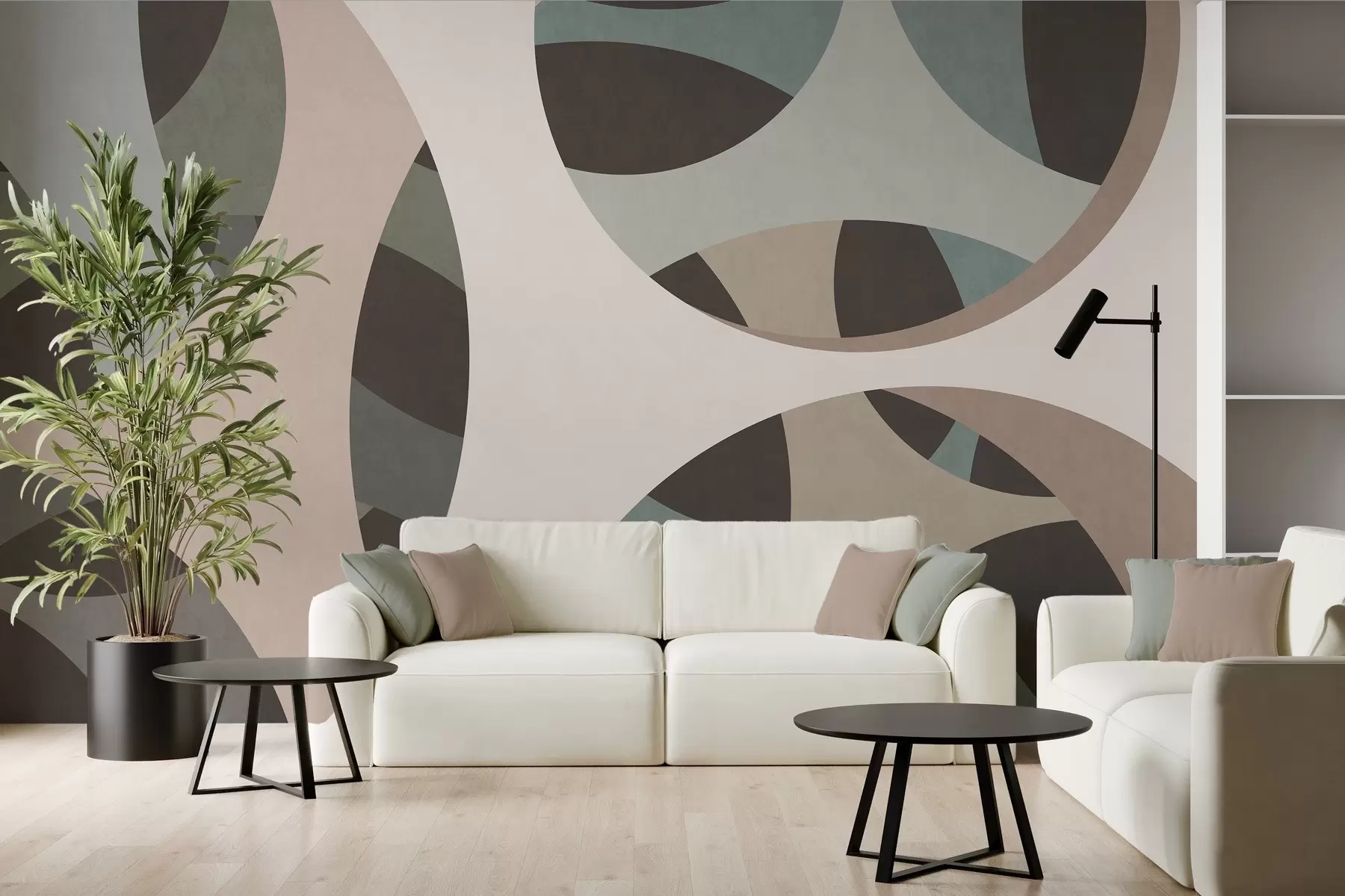 murais de parede abstração textural contemporânea em tons de bege e tons naturais w05751v1