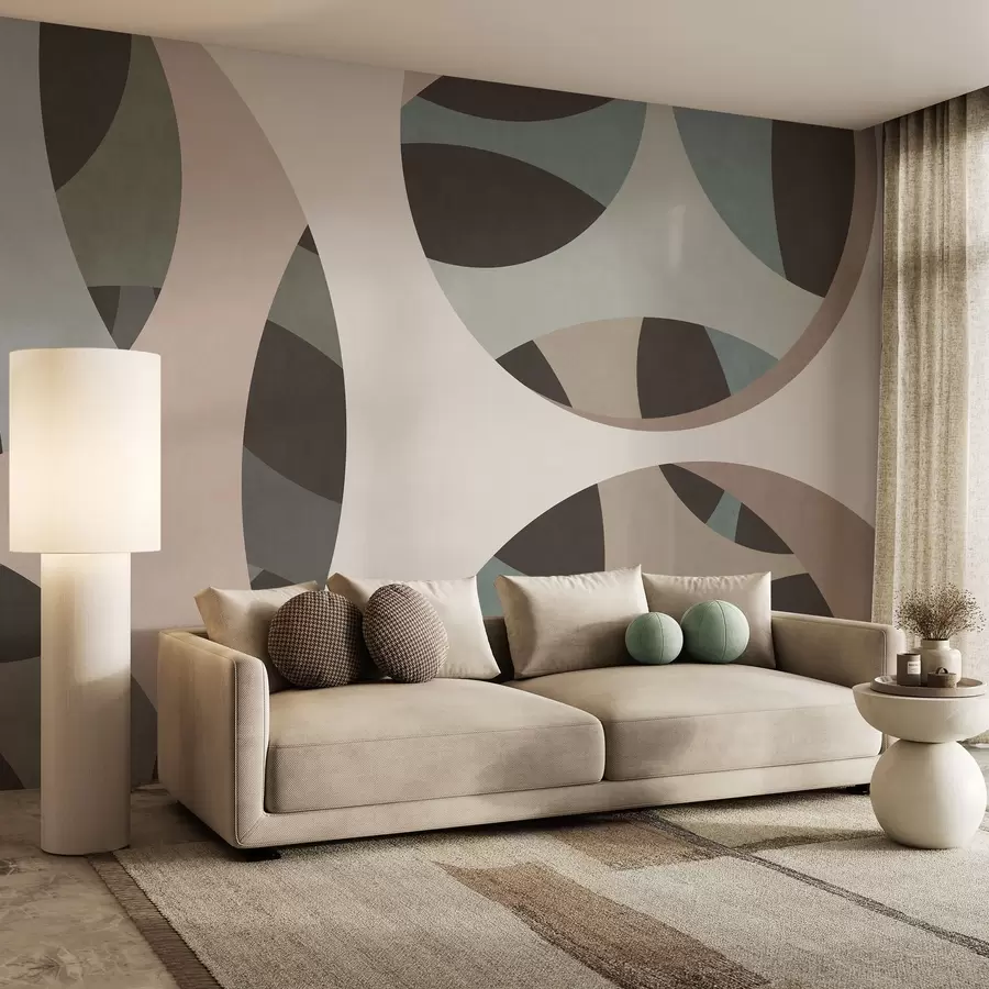 murais de parede abstração textural contemporânea em tons de bege e tons naturais w05751v1