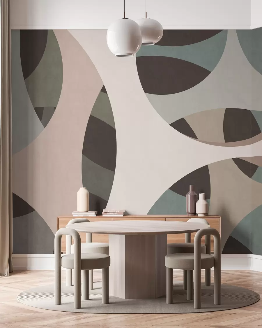 murais de parede abstração textural contemporânea em tons de bege e tons naturais w05751v1