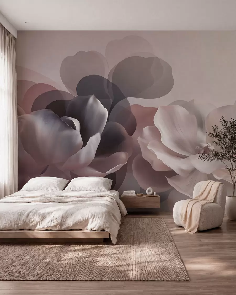 murais de parede Composição floral abstrata de magnólia w09930