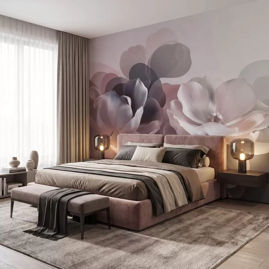 murais de parede Composição floral abstrata de magnólia w09930