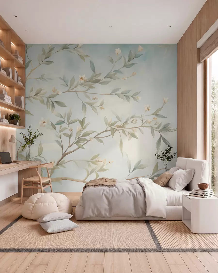 murais de parede Um ramo com flores w05677