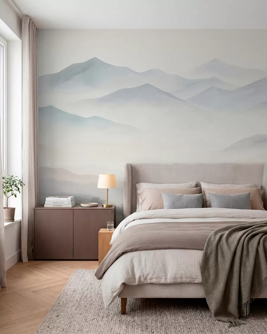 murais de parede Paisagem montanhosa com relevo variado w05834
