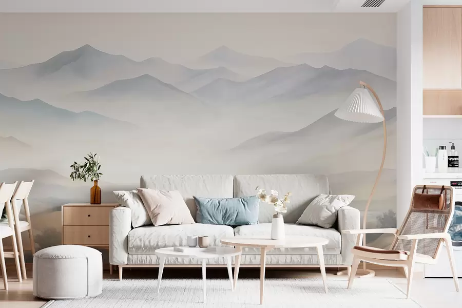 murais de parede Paisagem montanhosa com relevo variado w05834