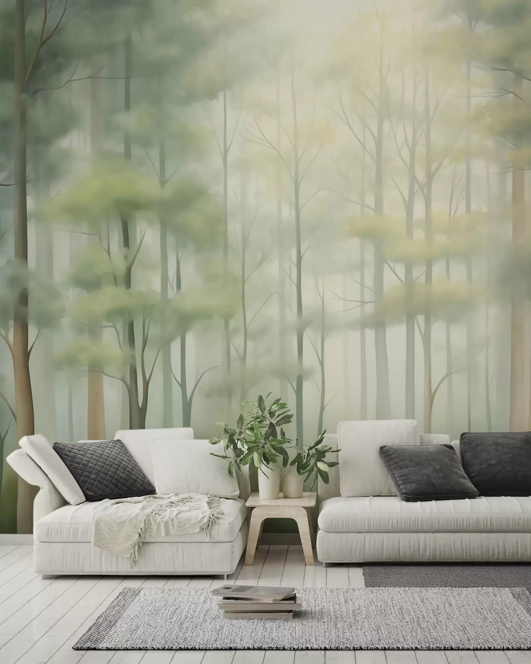 murais de parede Bosque na primavera w05673