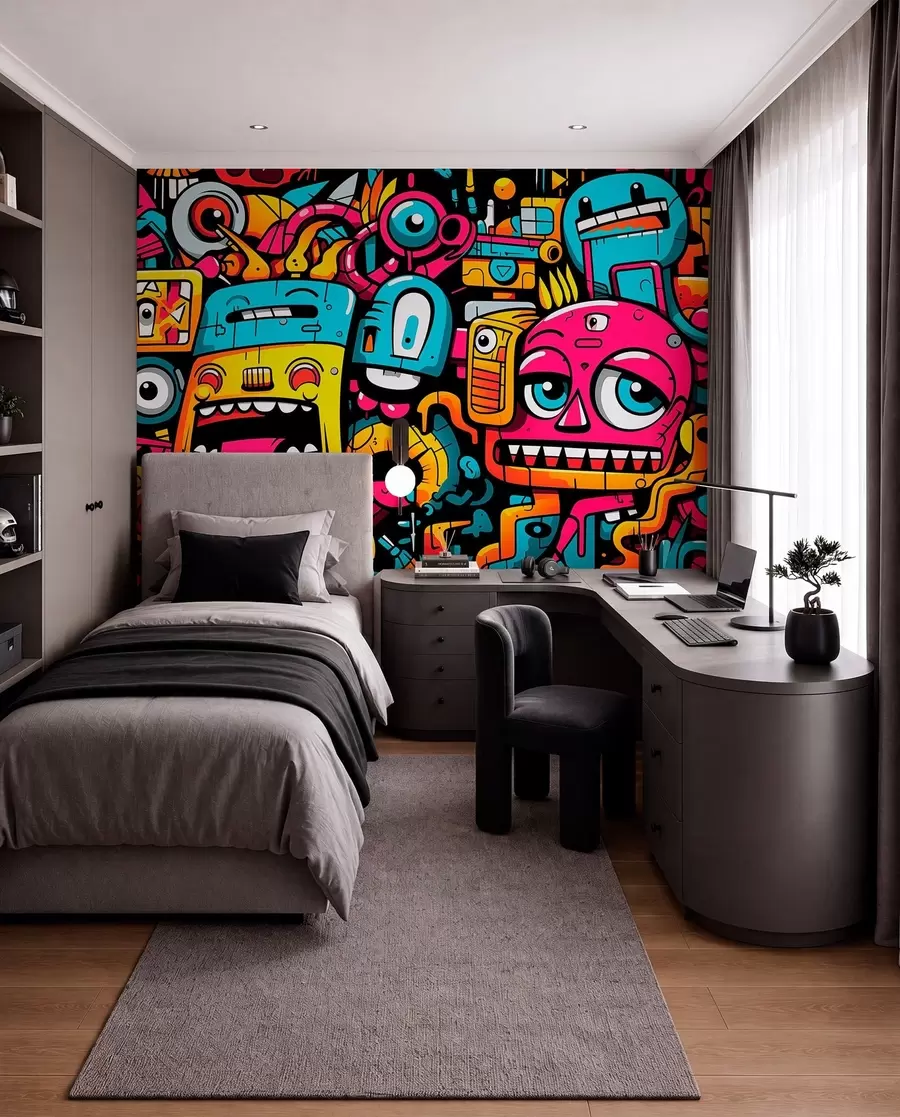 murais de parede Grafite w05762