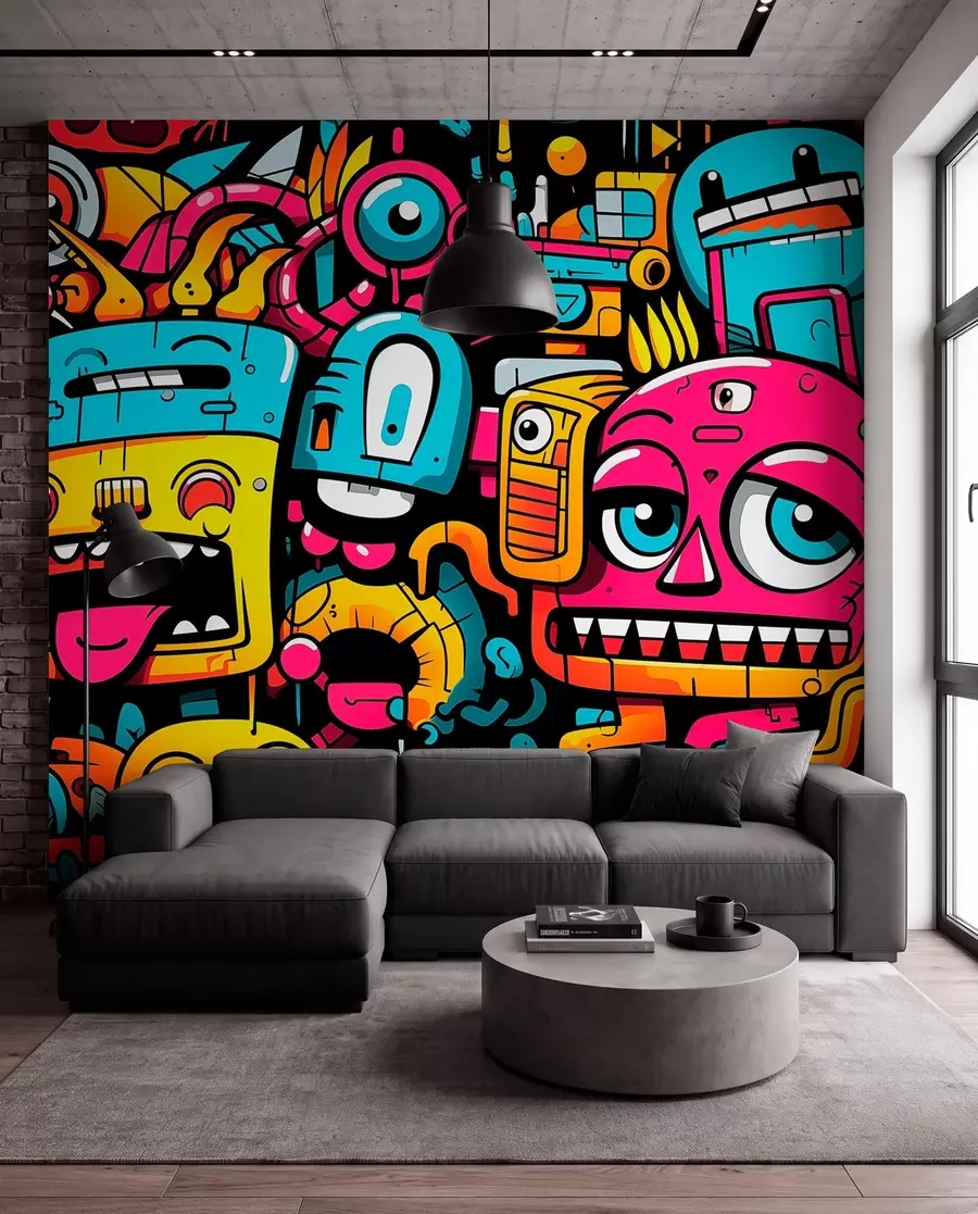 murais de parede Grafite w05762