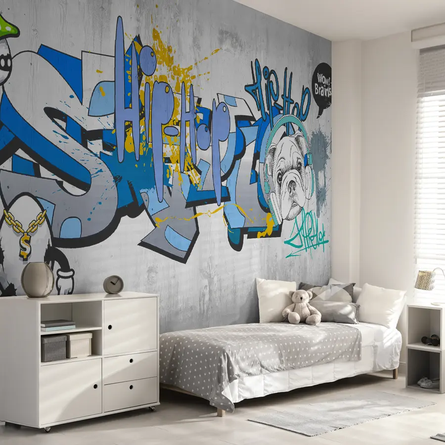 murais de parede Azul, azul e arte u35405