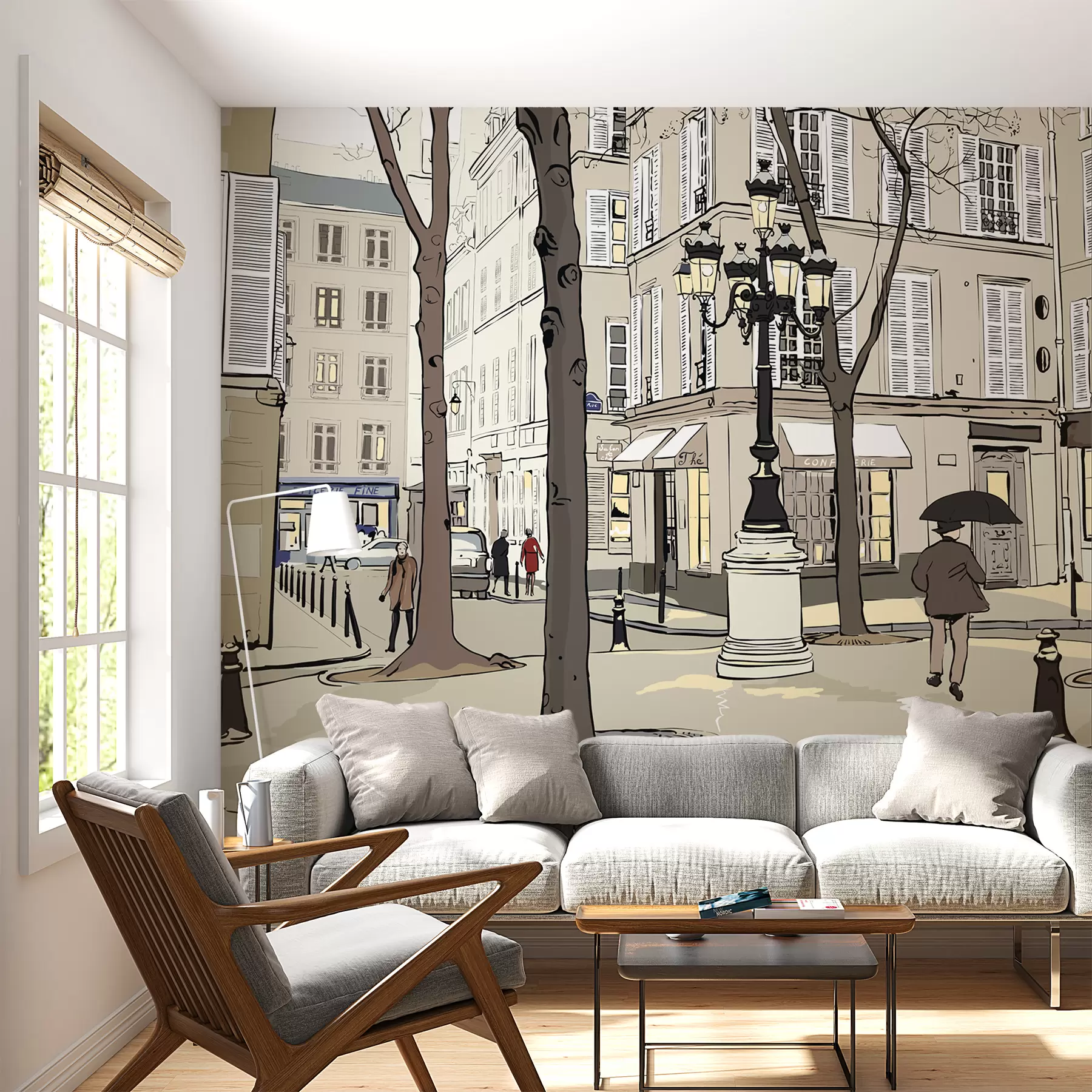 murais de parede Prédio, janela e infraestrutura u55549