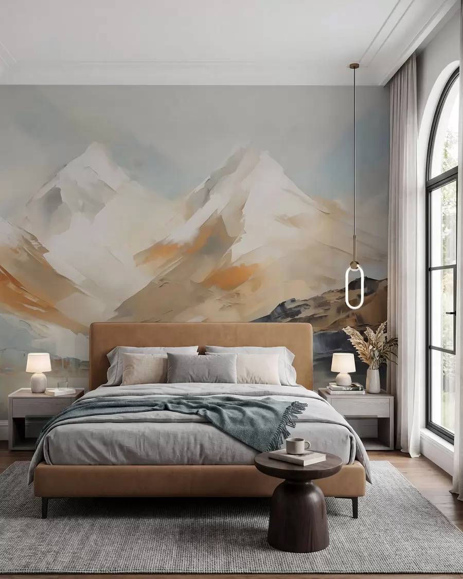 murais de parede Montanhas, pintura de imitação w05904