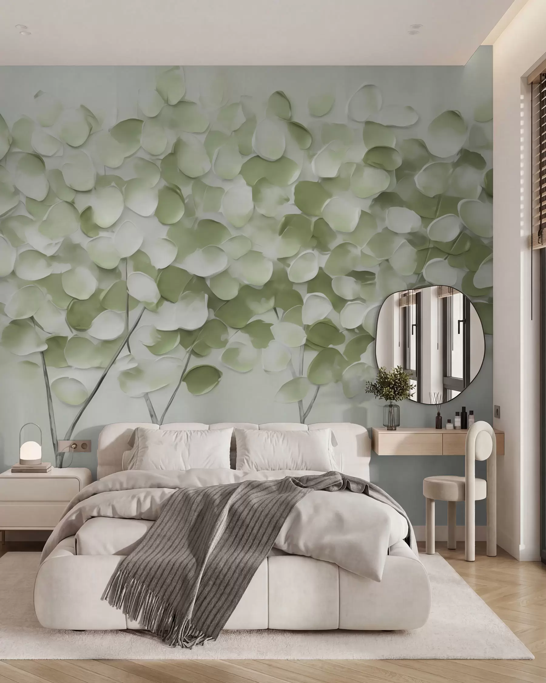 murais de parede Árvores estilizadas, imitação de uma pintura w05942v1