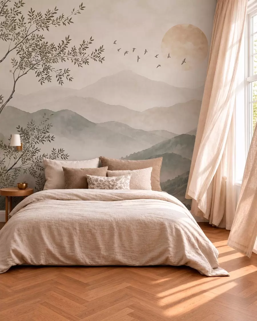 murais de parede Montanhas ao amanhecer w05924