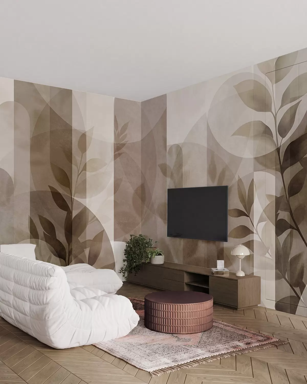 murais de parede Folhas e arcos w10088