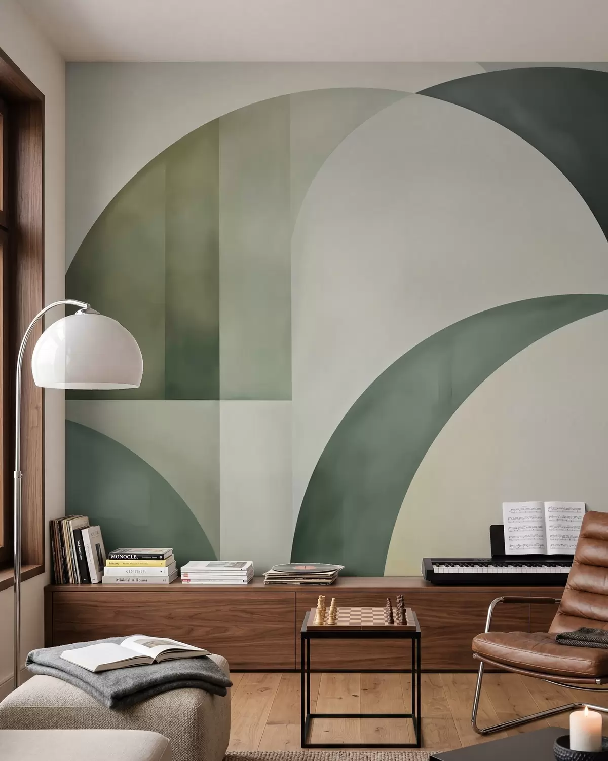 murais de parede Arcos em verde w05943