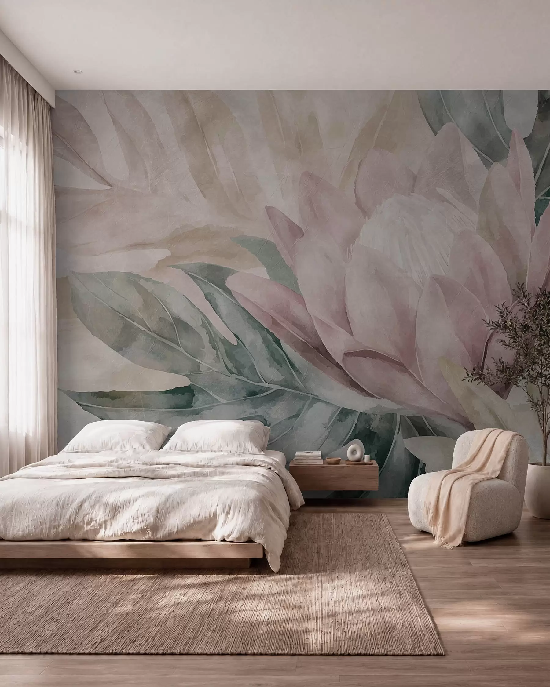 murais de parede Flor aberta w09988
