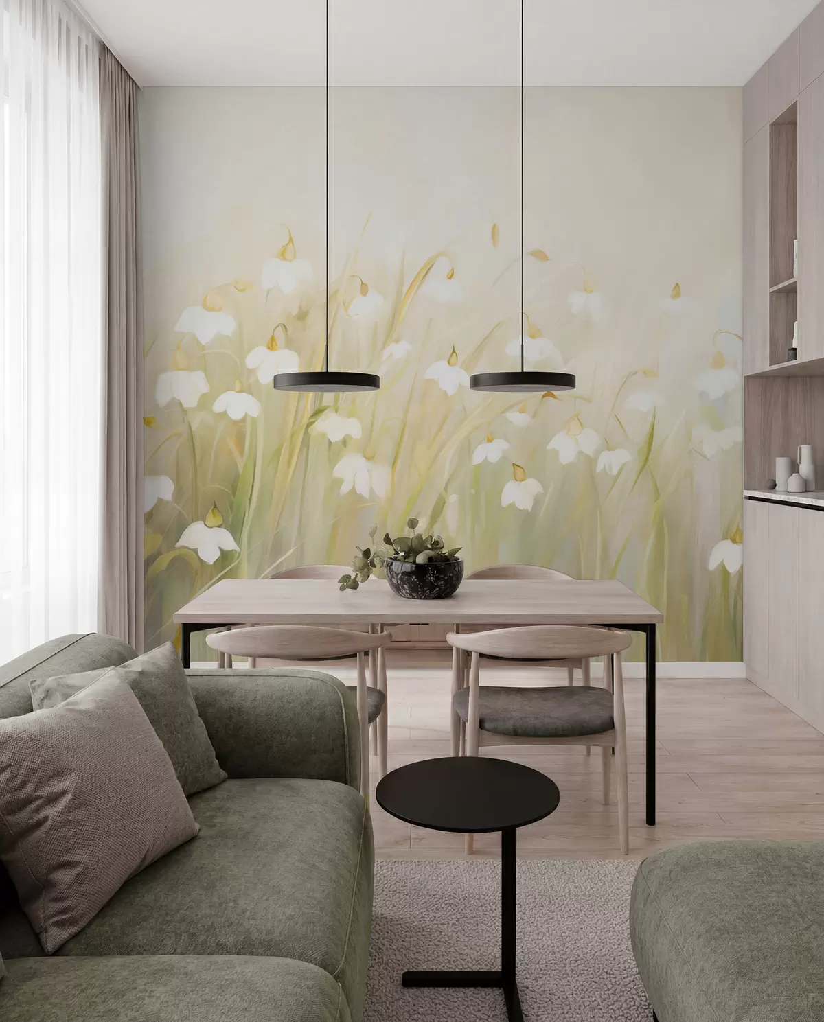 murais de parede Flores silvestres w05830