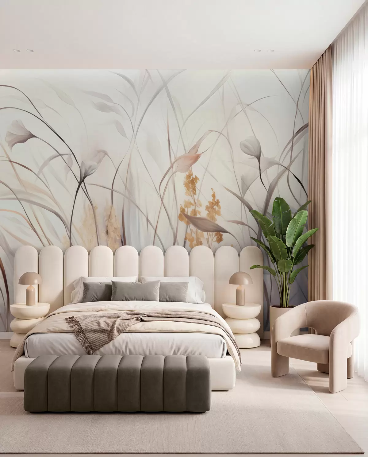 murais de parede Flores secas w05938