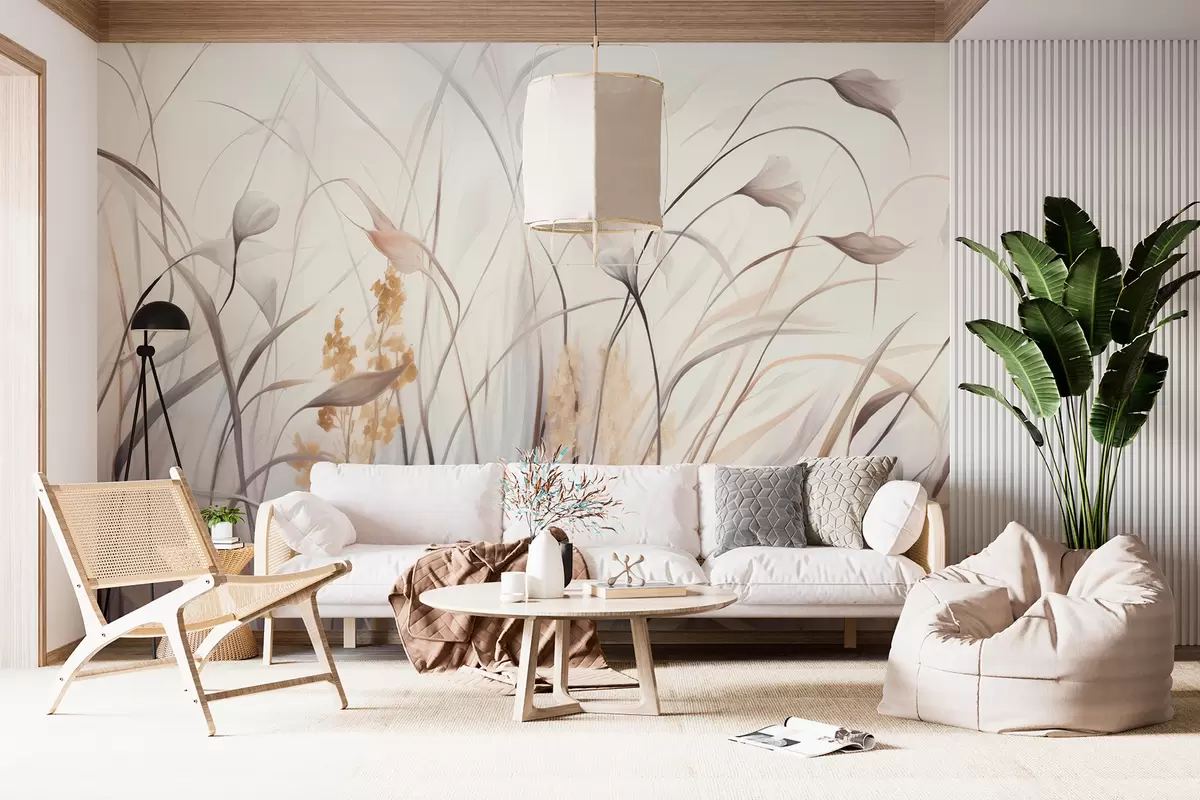 murais de parede Flores secas w05938
