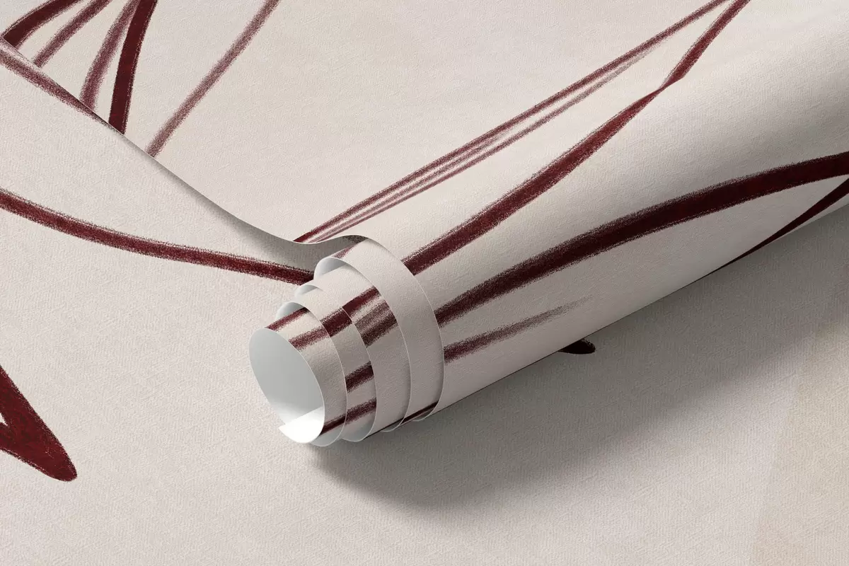 murais de parede Desenhos minimalistas de folhas e vegetação tropicais, com formas circulares em tons pastel w10111v1