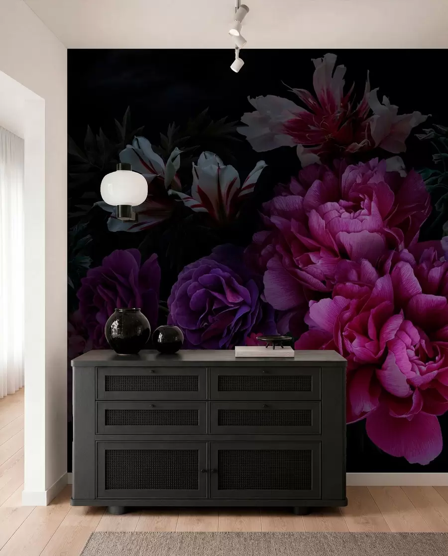 murais de parede Bouquet de magníficas peônias u72224