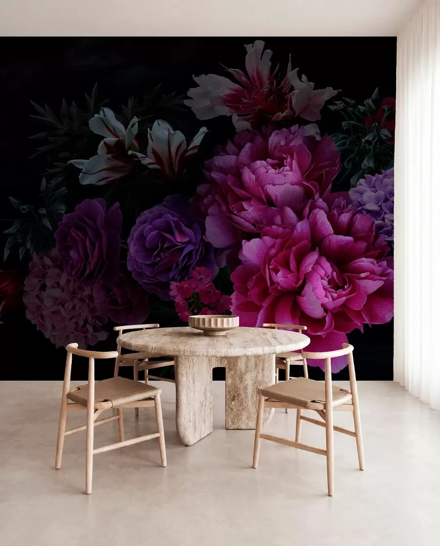 murais de parede Bouquet de magníficas peônias u72224