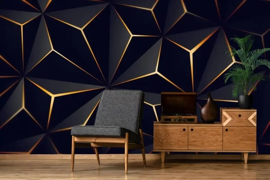 murais de parede Triângulo negro u72104