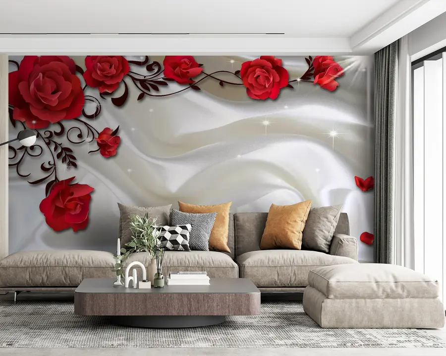 murais de parede Flor, alimento e planta u45289