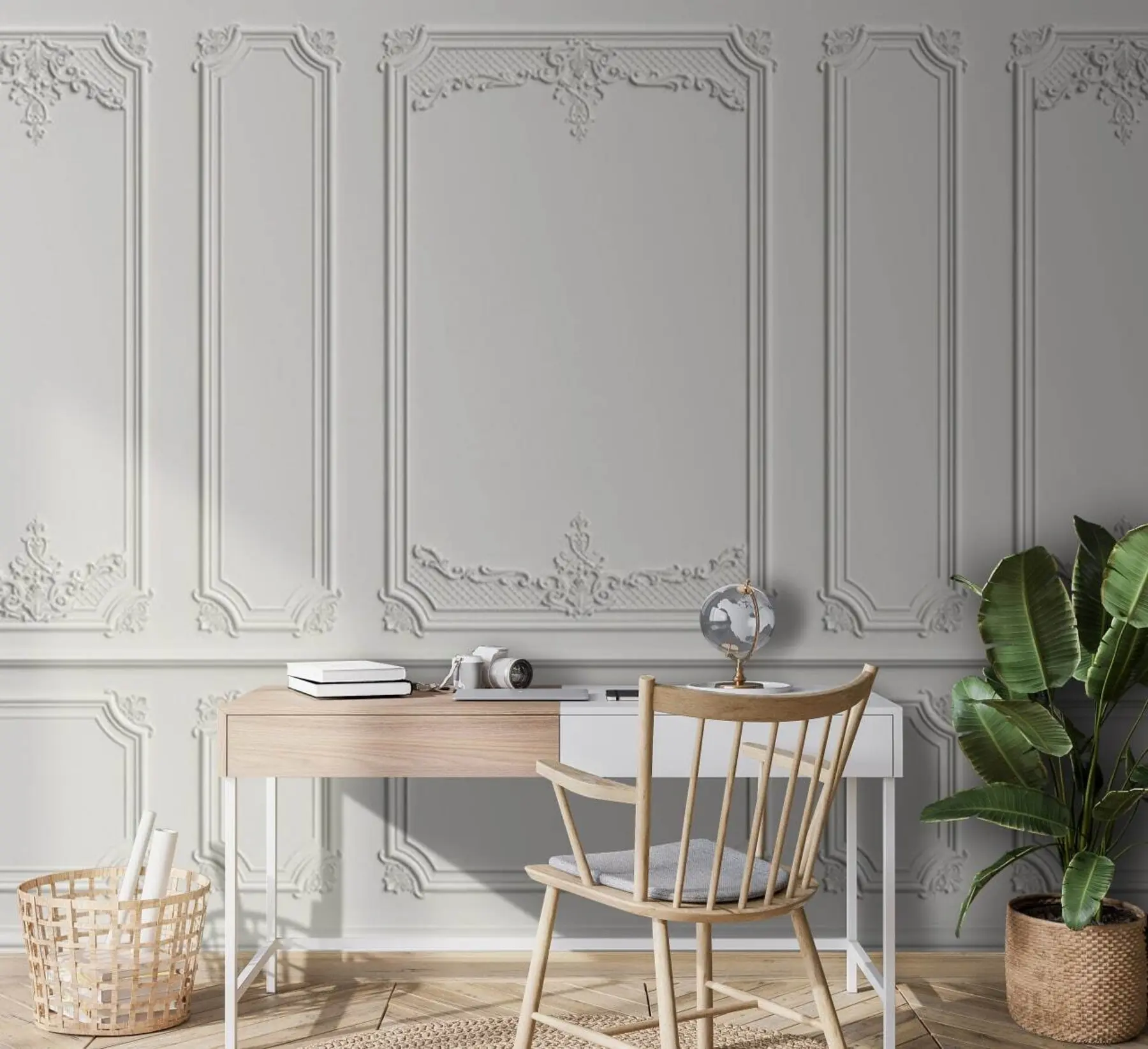 murais de parede Retângulo, fonte e paralelo u72611