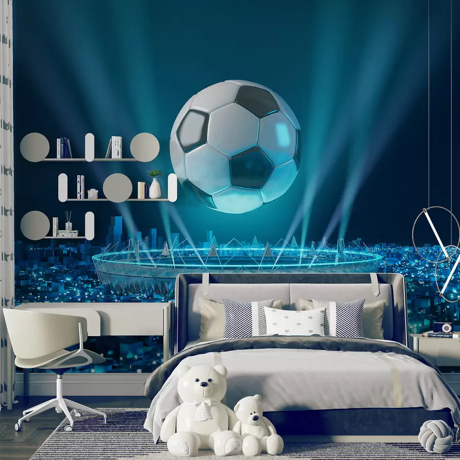 murais de parede Bola contra o fundo do estádio u72793