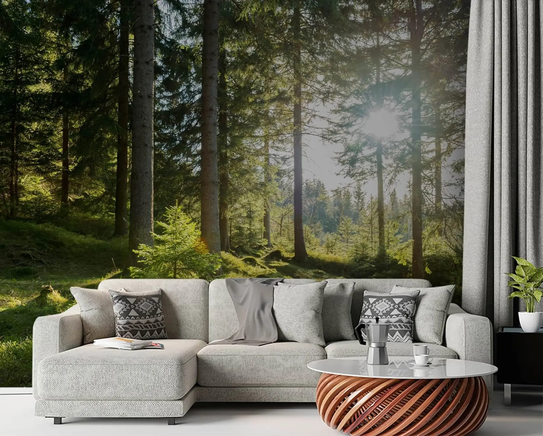 murais de parede Montanhas Carkonoshe na Polônia u80015