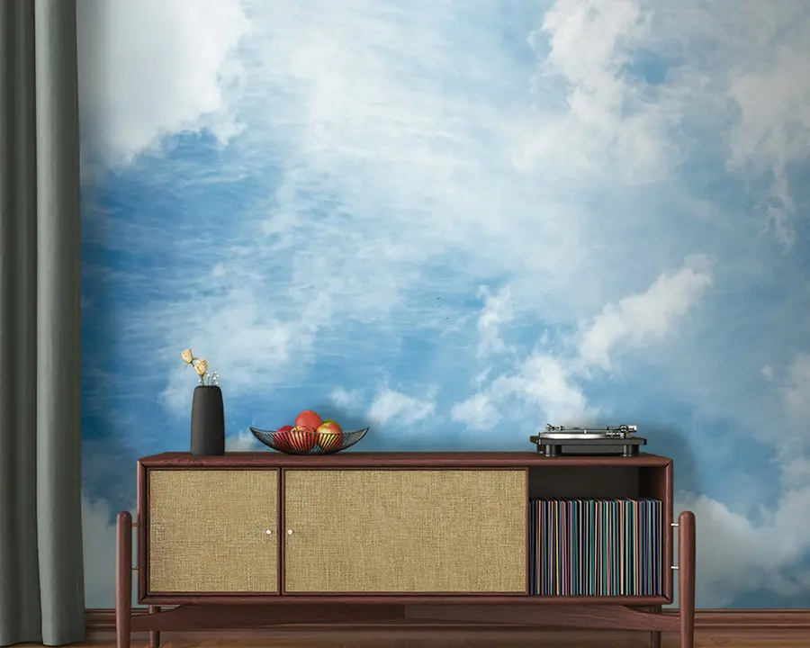 murais de parede nuvens, céu azul u21064