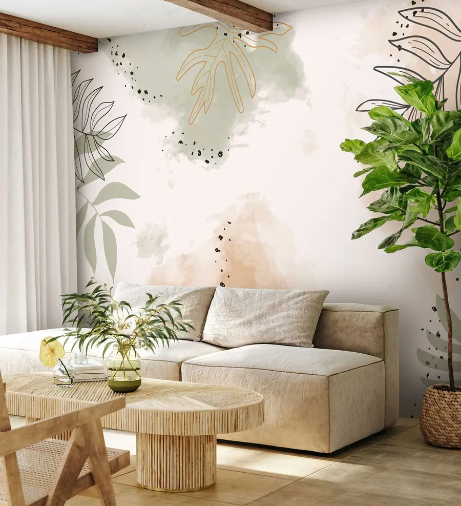 murais de parede Folhas - formas da natureza u73684