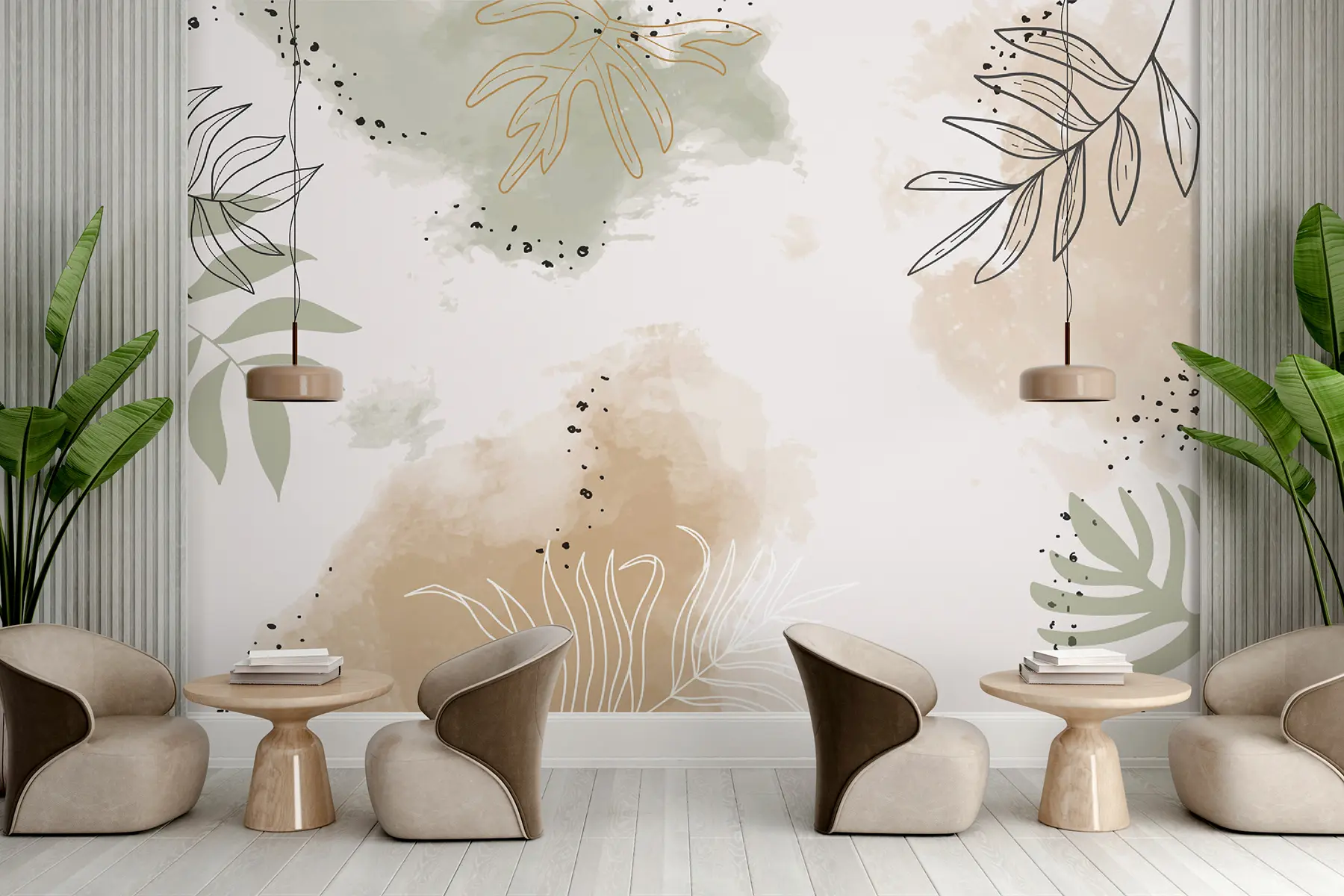 murais de parede Folhas - formas da natureza u73684