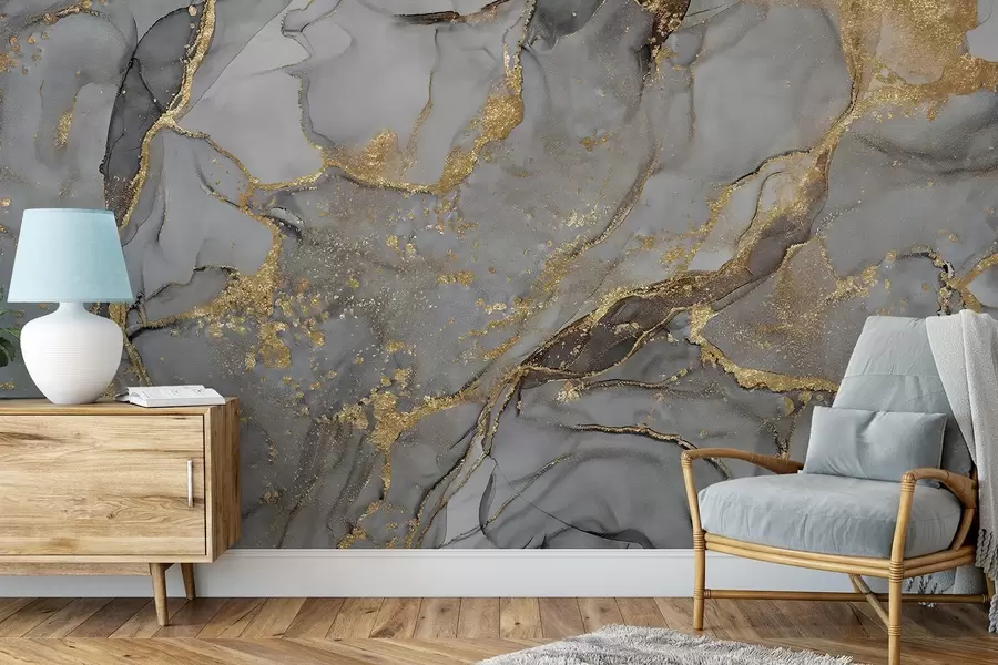 murais de parede Mármore cinzento  u93578