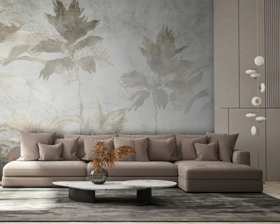 murais de parede Marrom, galho e botânica u93394