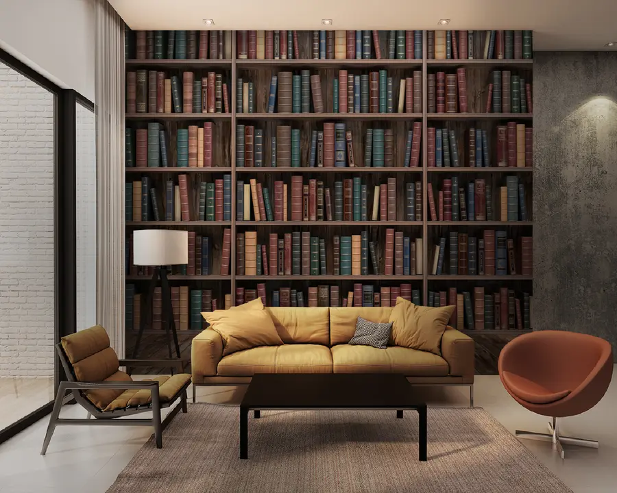 murais de parede Biblioteca impressionante u93501