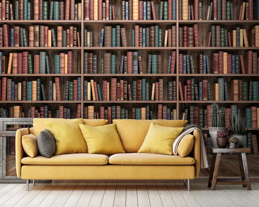 murais de parede Biblioteca impressionante u93501