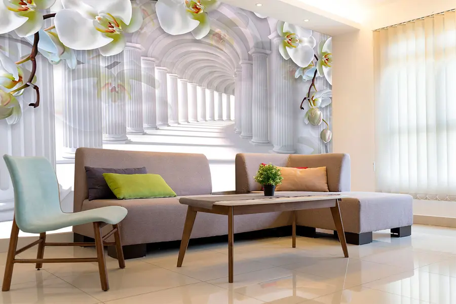 murais de parede Orquídeas no túnel u93683