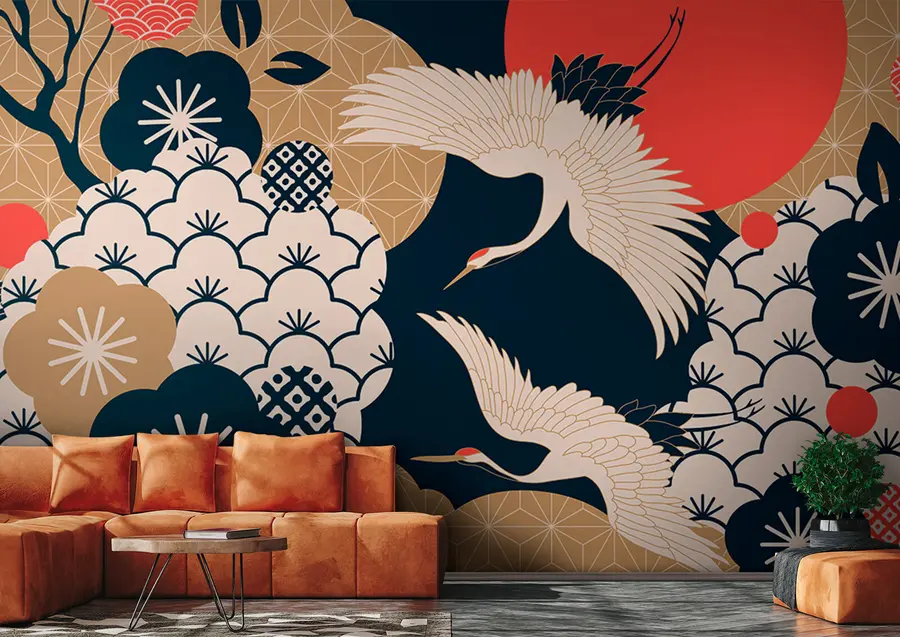 murais de parede Jardim japonês u68178