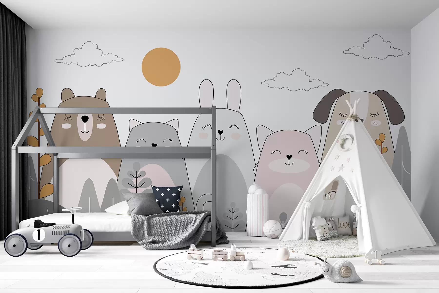 murais de parede Animais adoráveis u93755