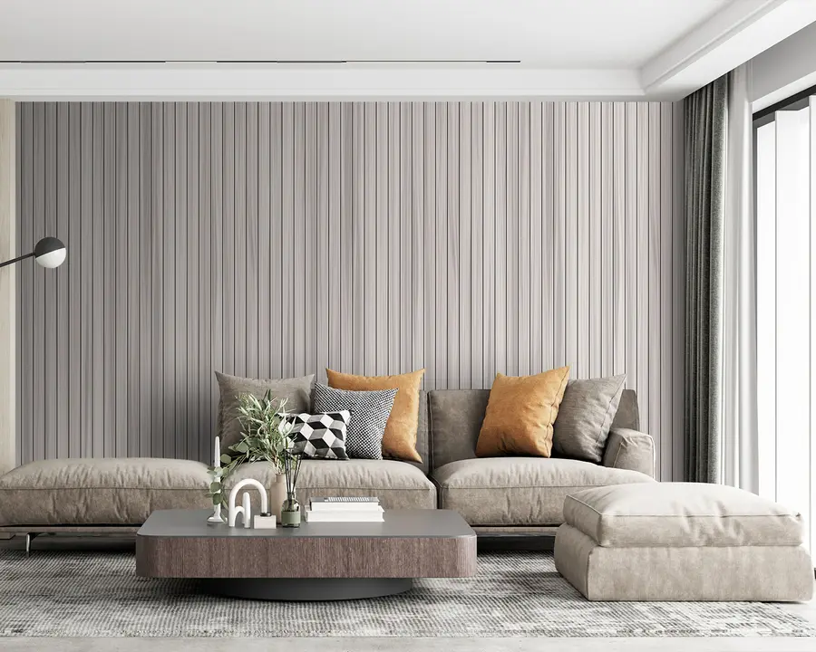 murais de parede Papel de Parede Cinza Acústico u93831