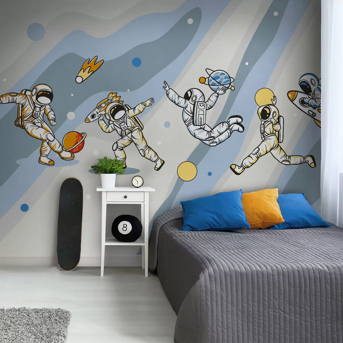murais de parede Brincadeiras no cosmos u93828